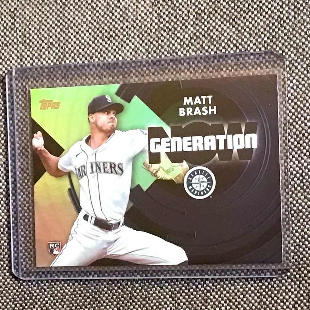 Matt Brash 2022 Topps Update Series Generation Now Rookie Card RC GN-83 Mariners